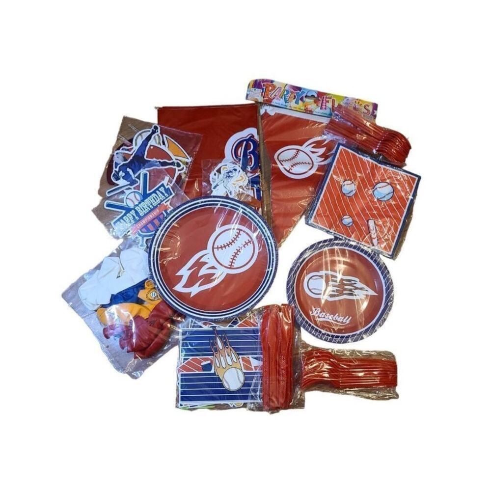 Baseball Party Supplies Baseball Party Tableware Kit